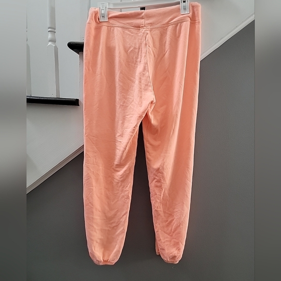Anthropologie Sundry Neon Orange Jogger size 2 ( Med) Hearts Soft Lounge - Picture 3 of 5